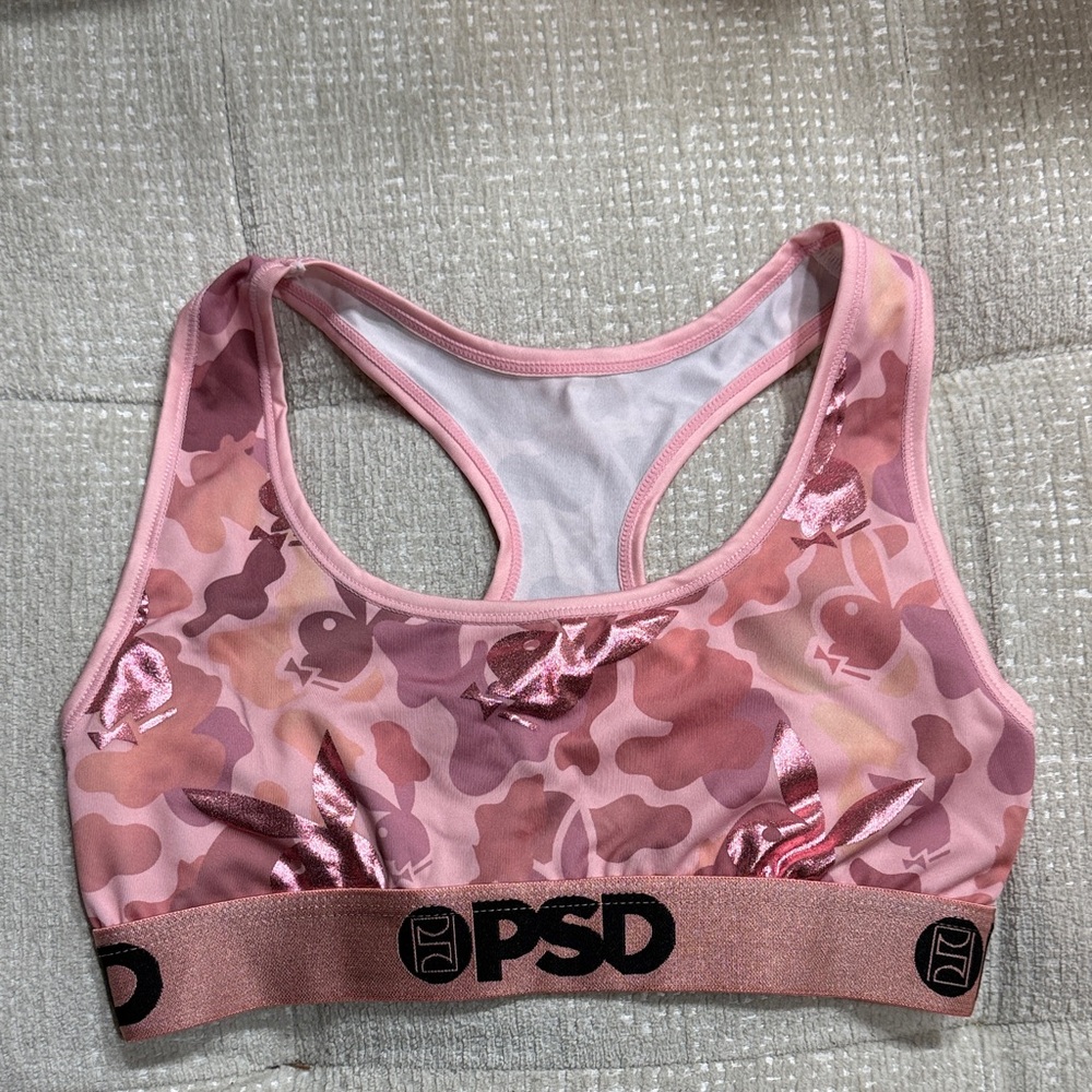 PSD Pink Camouflage Sports Bra